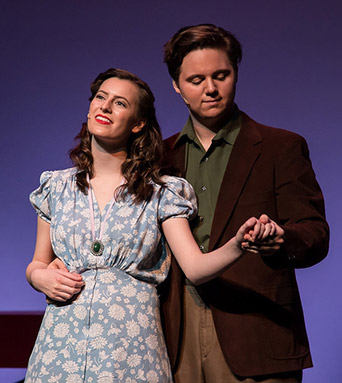 MacKenzie Cahill and Jeffrey Trent In The Fantasticks, 2017.